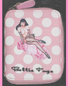 Bettie Page Pink Polka Dot Wallet