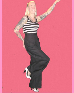 Navy 40's Swing Pants