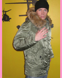 Sage Green Alpha N-3B parka