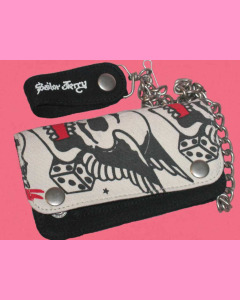 Skull Dice Chain Wallet