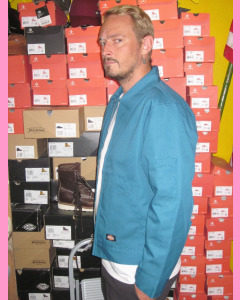 Coral Blue Lined Eisenhower Jacket