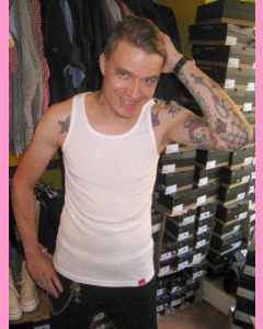 White Dickies Wifebeater