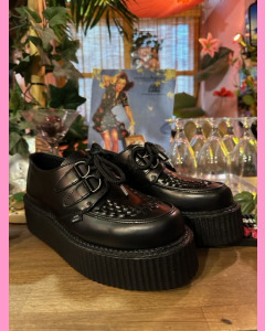 D-Ring Stomppers, Black Leather