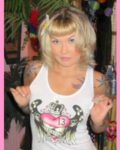 White Crowned Heart Boyfriend Beater