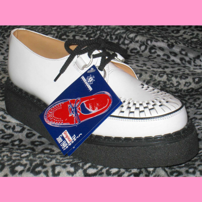 White top brothel creepers