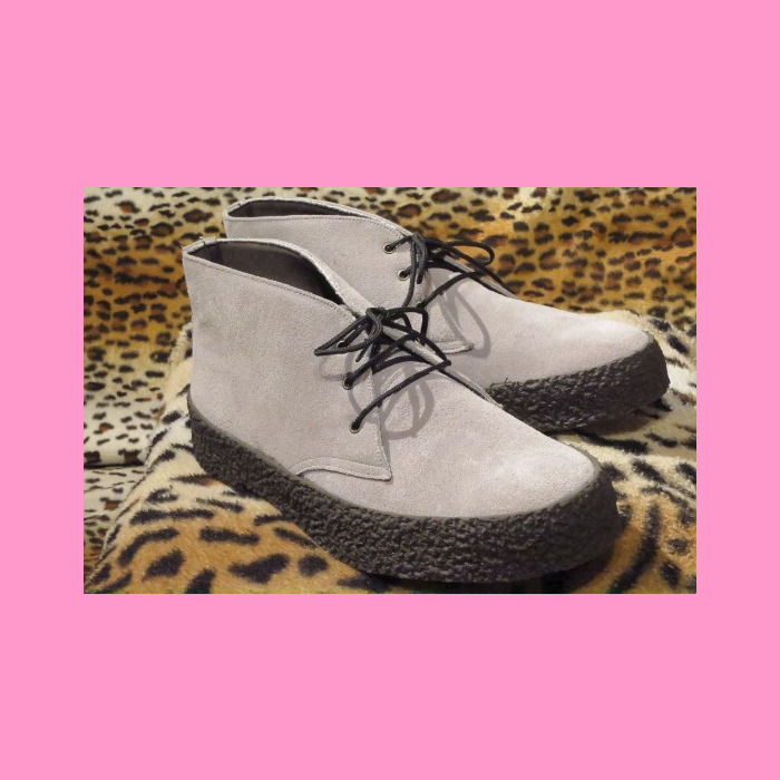 light grey suede boots