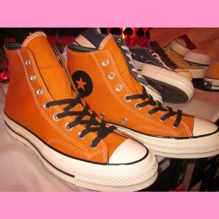 dark orange converse