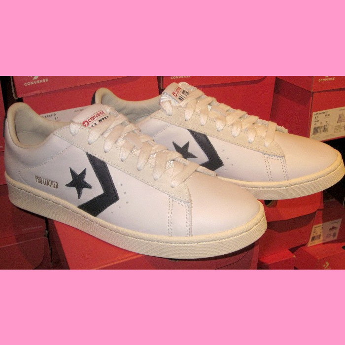 Converse pro leather outlet ox white