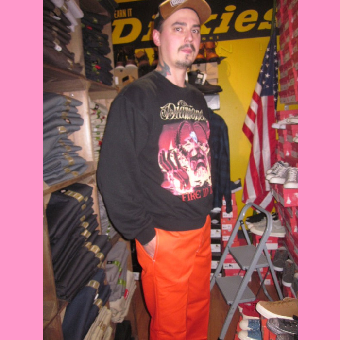 orange dickies work pants