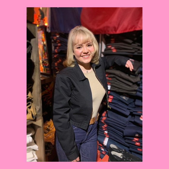 Cropped work jacket cheap