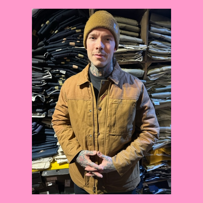 Dickies Waxed Canvas Chore Coat, Brown Duck Garageland