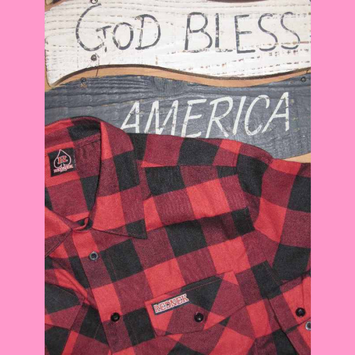 Rednek Lumberjack Shirt, Red Garageland