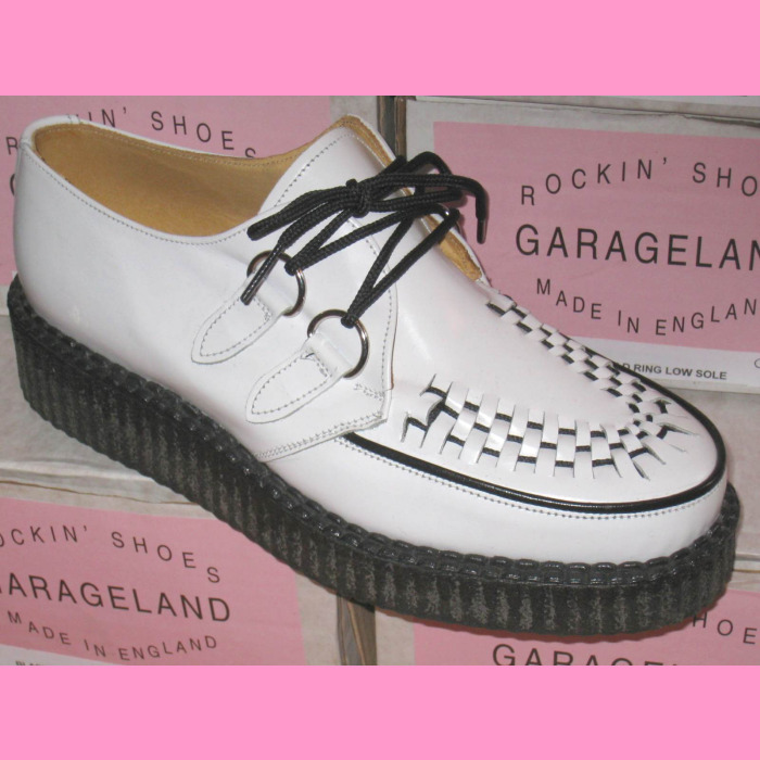 White leather creepers cheap
