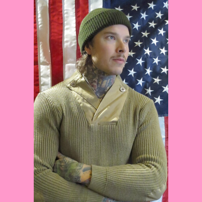 Wwii mechanics sweater top