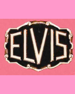 Black Elvis Rectangle Buckle