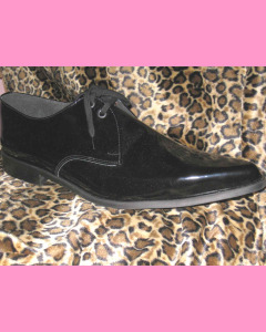 Black Patent Leather Winkle-Pickers