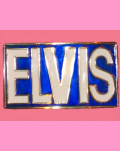 Elvis Letters Buckle, Blue