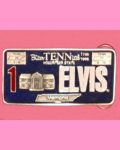 Elvis License Plate Buckle