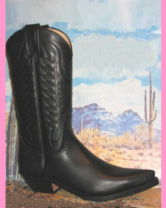 Mexico Boots, Black Leather