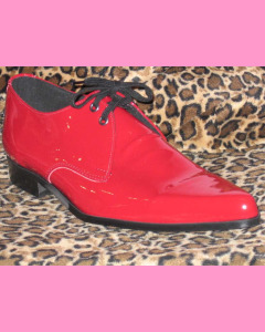 Red Patent Leather Winkle-Pickers  