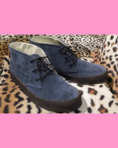 Blue suede Chukka Boots