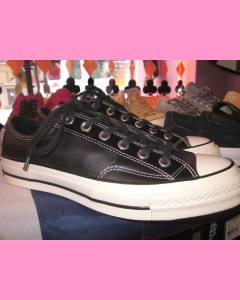 Black Leather 70´s All Star Ox Converse