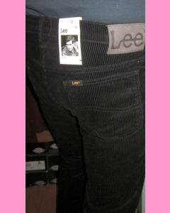 Black Lee Rider Corduroy Jeans