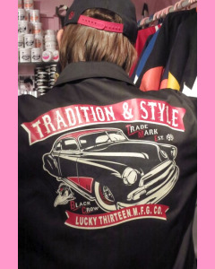 Tradition & Style print on the back