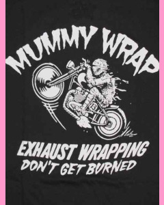 Mummy Wrap print on the front
