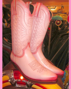 Pink leather Mexico Boots