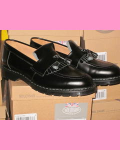 Black Solovair Tassel Loafer Shoe