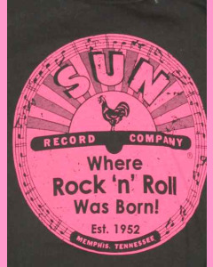 Ladies Sun Records Pink Logo Tee
