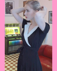 Black and creamThe Seamstress of Bloomsbury Peggy Dress