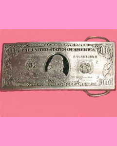 100 Dollar Bill Buckle