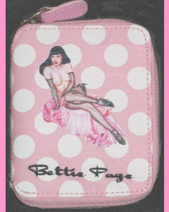 Bettie Page Pink Polka Dot Wallet