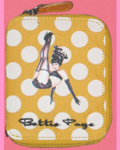 Bettie Page Yellow Polka Dot Wallet