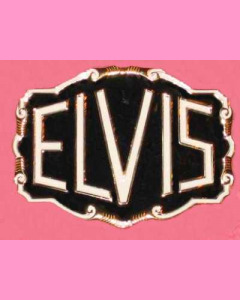 Black Elvis Rectangle Buckle