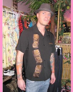 Black Kona Luau Lounge Shirt