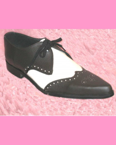 Brown and Beige Brogue Winkle-Pickers