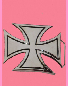 Chrome Iron Cross Buckle 