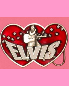 Elvis Double Heart Buckle