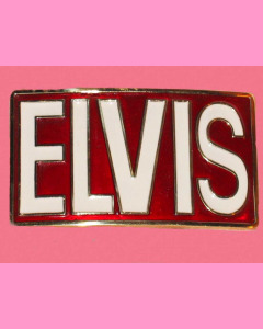 Elvis Letters Buckle, Red