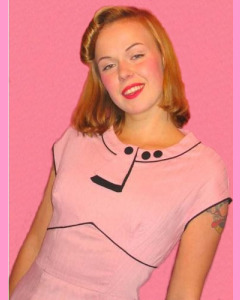 Pink 30's Bombshell Dress