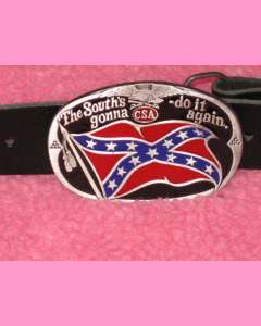 Rebel buckle and a belt