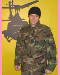 Woodland Camo Alpha M-65 Field Jacket