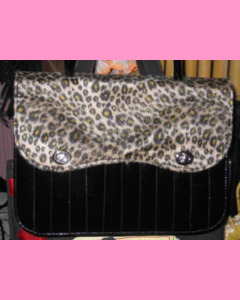 Double Leopard Vinyl Bag