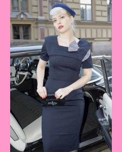 Bettie Page Big Bow Pencil Dress