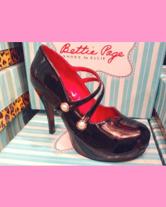 Bettie Page Black Jin Shoes