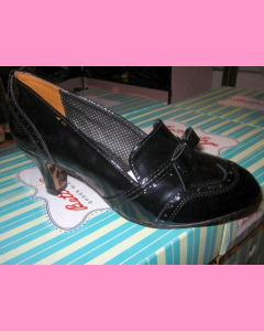 Black Bettie Page Loafer shoes