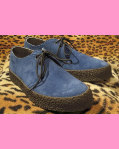 Electric Blue Chukka Shoes